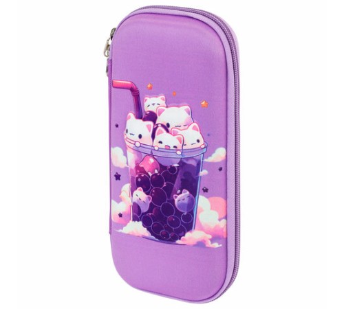 Пенал ЮНЛАНДИЯ, 1 отделение, карман, полиэстер/EVA, 22х10х5 см, 