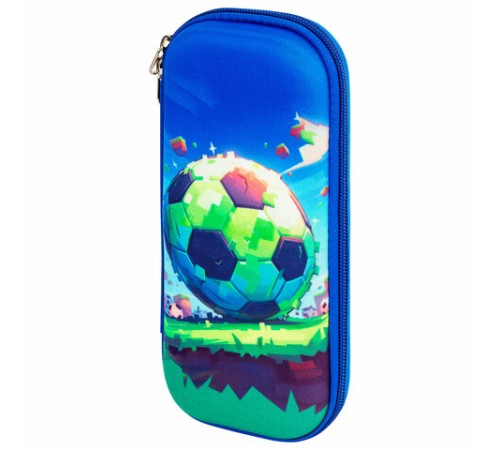 Пенал ЮНЛАНДИЯ, 1 отделение, карман, полиэстер/EVA, 22х10х5 см, 