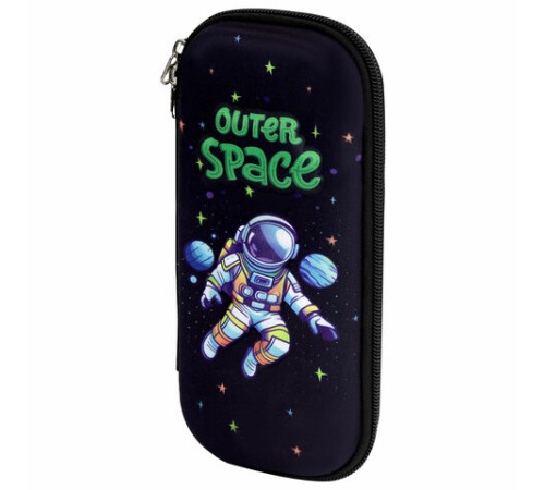 Пенал ЮНЛАНДИЯ, 1 отделение, карман, полиэстер/EVA, 22х10х5 см, 