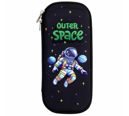 Пенал ЮНЛАНДИЯ, 1 отделение, карман, полиэстер/EVA, 22х10х5 см, 