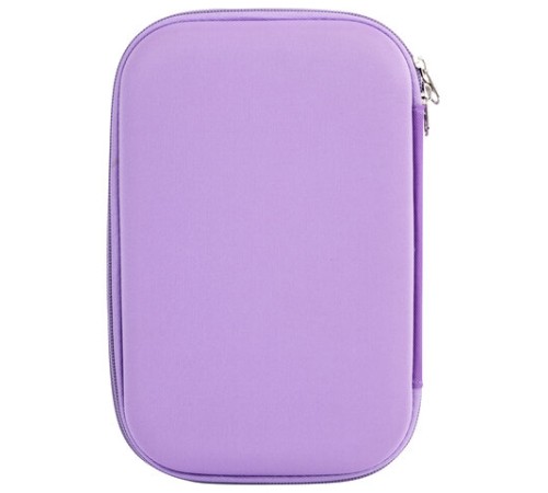 Пенал ЮНЛАНДИЯ большой, 1 отделение, 1 откидная планка, карман, полиэстер/EVA, 22х15х5 см, 