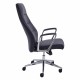 Кресло BRABIX PREMIUM "Adept EX-752", синхромеханизм, алюминий, экокожа, черное, 532930