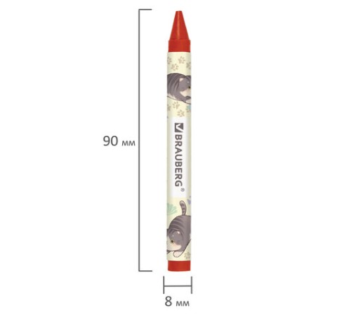Восковые мелки BRAUBERG 