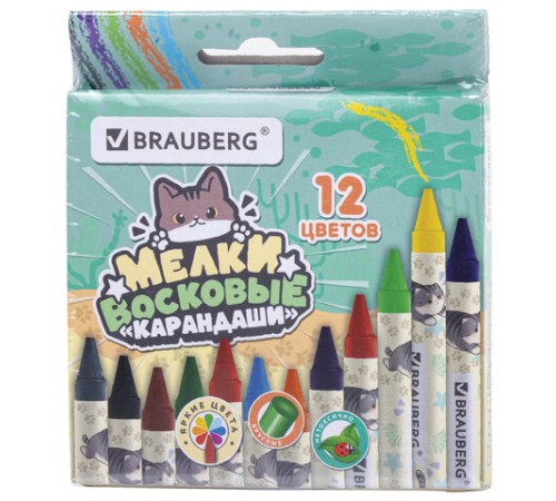 Восковые мелки BRAUBERG 