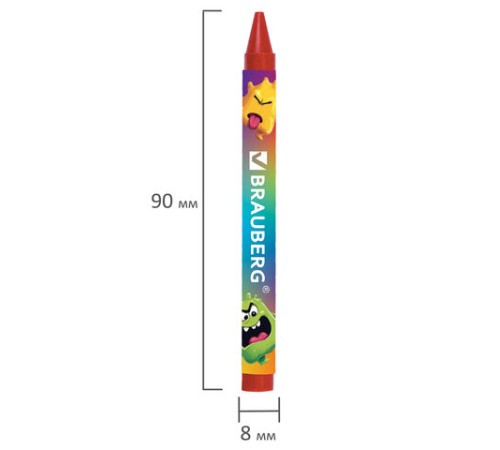 Восковые мелки BRAUBERG 