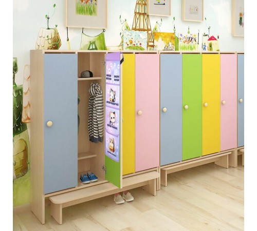 Кармашки-органайзер в шкафчик для детского сада ЮНЛАНДИЯ, увеличенный размер, 26х80 см, 