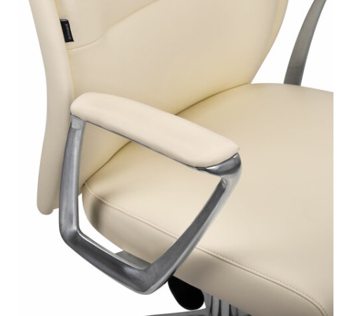Кресло BRABIX PREMIUM "Adept EX-752", синхромеханизм, алюминий, экокожа, бежевое, 532931 Кресло BRABIX PREMIUM "Adept EX-752", синхромеханизм, алюминий, экокожа, бежевое, 532931