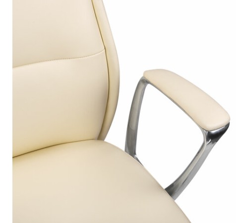 Кресло BRABIX PREMIUM "Adept EX-752", синхромеханизм, алюминий, экокожа, бежевое, 532931 Кресло BRABIX PREMIUM "Adept EX-752", синхромеханизм, алюминий, экокожа, бежевое, 532931