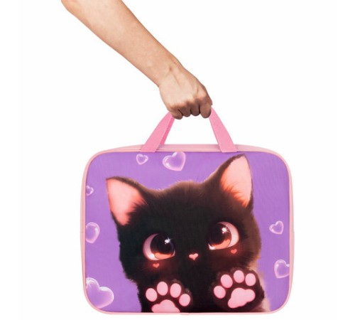 Папка на молнии с ручками BRAUBERG А4, 1 отделение, полиэстер, 80 мм, 