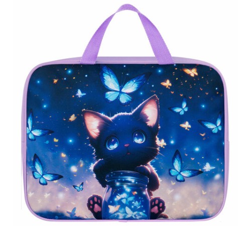 Папка на молнии с ручками BRAUBERG А4, 1 отделение, полиэстер, 80 мм, 