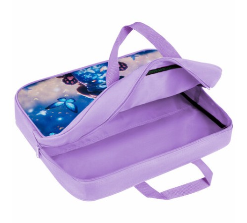 Папка на молнии с ручками BRAUBERG А4, 1 отделение, полиэстер, 80 мм, 