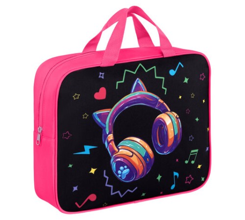 Папка на молнии с ручками BRAUBERG А4, 1 отделение, полиэстер, 80 мм, 