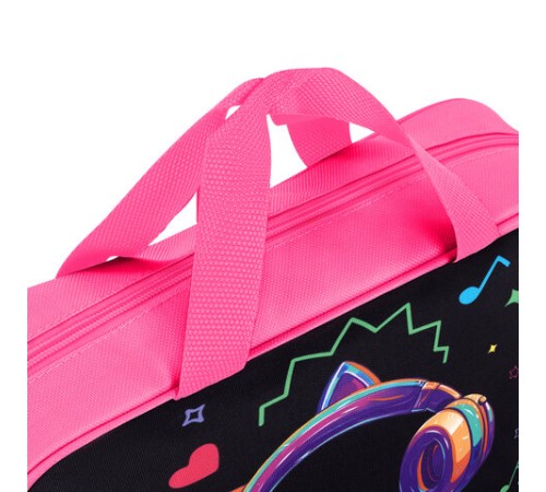 Папка на молнии с ручками BRAUBERG А4, 1 отделение, полиэстер, 80 мм, 