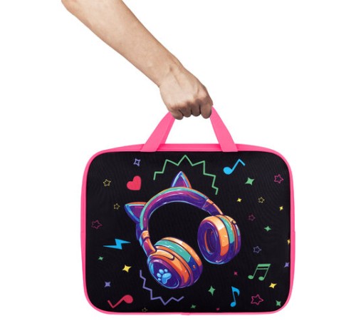 Папка на молнии с ручками BRAUBERG А4, 1 отделение, полиэстер, 80 мм, 