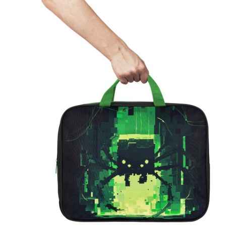 Папка на молнии с ручками BRAUBERG А4, 1 отделение, полиэстер, 80 мм, 