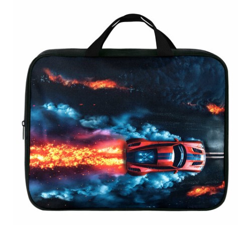 Папка на молнии с ручками BRAUBERG А4, 1 отделение, полиэстер, 80 мм, 