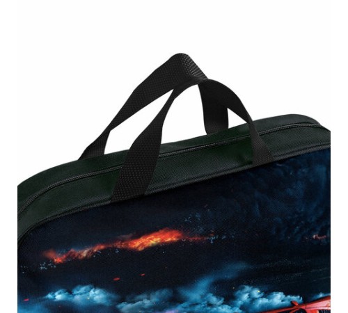 Папка на молнии с ручками BRAUBERG А4, 1 отделение, полиэстер, 80 мм, 