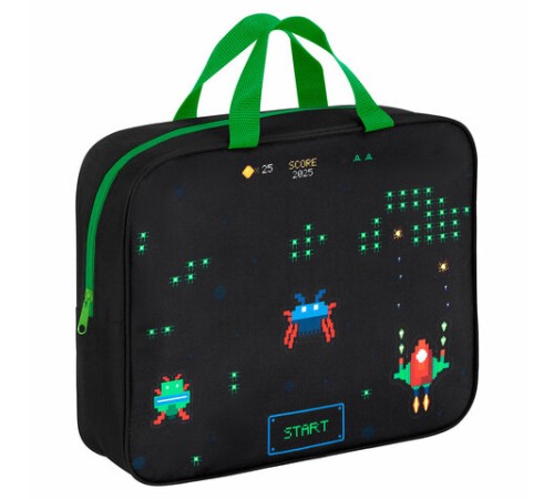 Папка на молнии с ручками BRAUBERG А4, 1 отделение, полиэстер, 80 мм, 