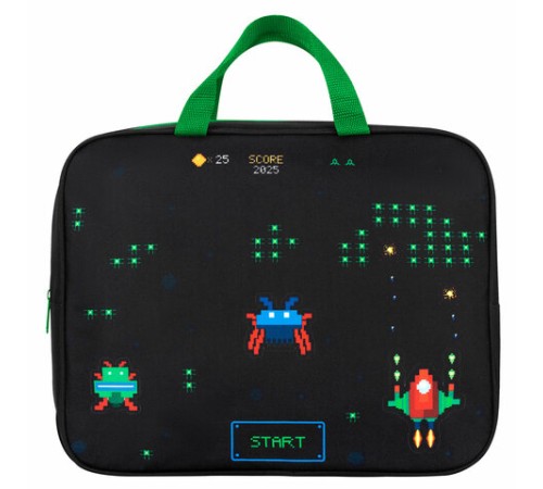 Папка на молнии с ручками BRAUBERG А4, 1 отделение, полиэстер, 80 мм, 