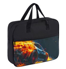 Папка на молнии с ручками BRAUBERG А4, 1 отделение, карман на молнии, 80 мм, 