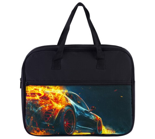 Папка на молнии с ручками BRAUBERG А4, 1 отделение, карман на молнии, 80 мм, 