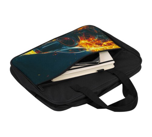 Папка на молнии с ручками BRAUBERG А4, 1 отделение, карман на молнии, 80 мм, 