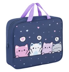 Папка на молнии с ручками BRAUBERG KIDS А4, 1 отделение, полиэстер, 80 мм, 