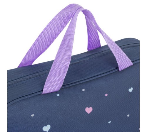 Папка на молнии с ручками BRAUBERG KIDS А4, 1 отделение, полиэстер, 80 мм, 