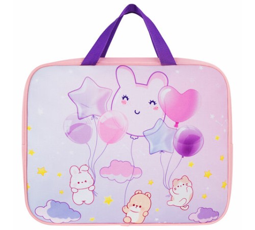 Папка на молнии с ручками BRAUBERG KIDS А4, 1 отделение, полиэстер, 80 мм, 