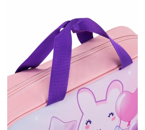 Папка на молнии с ручками BRAUBERG KIDS А4, 1 отделение, полиэстер, 80 мм, 