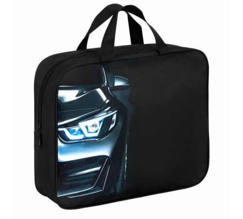 Папка на молнии с ручками BRAUBERG KIDS А4, 1 отделение, полиэстер, 80 мм, 