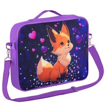 Папка на молнии с ручками BRAUBERG KIDS А4, 1 отделение, регулируемый плечевой ремень, 60 мм, 