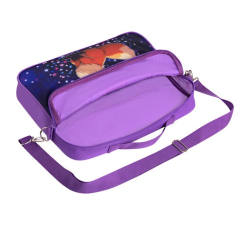 Папка на молнии с ручками BRAUBERG KIDS А4, 1 отделение, регулируемый плечевой ремень, 60 мм, 