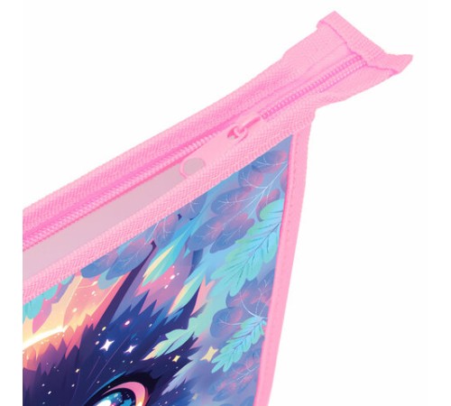 Папка для тетрадей ПИФАГОР А5, 1 отделение, пластик, на молнии, 