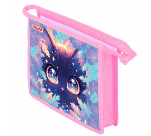 Папка для тетрадей ПИФАГОР А5, 1 отделение, пластик, на молнии, 