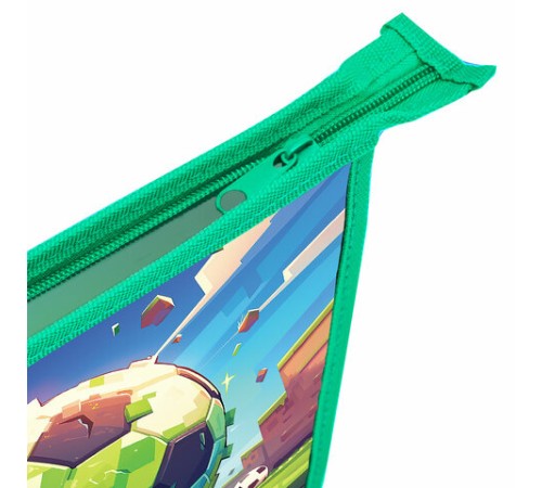 Папка для тетрадей ПИФАГОР А5, 1 отделение, пластик, на молнии, 