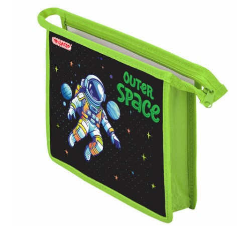 Папка для тетрадей ПИФАГОР А5, 1 отделение, пластик, на молнии, 