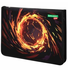 Папка для тетрадей BRAUBERG KIDS А4, 1 отделение, пластик, молния вокруг, 