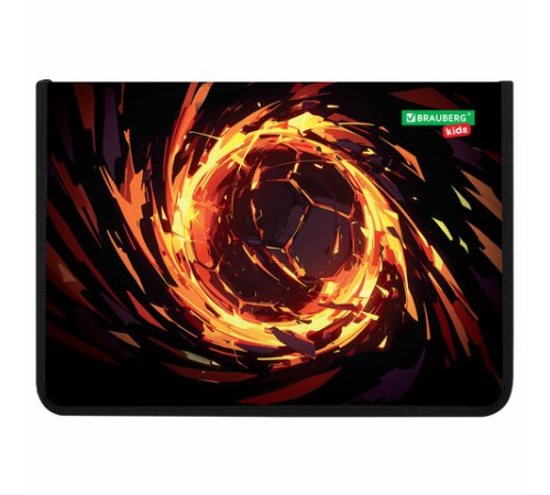 Папка для тетрадей BRAUBERG KIDS А4, 1 отделение, пластик, молния вокруг, 