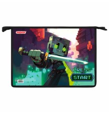 Папка для тетрадей ПИФАГОР А4, 1 отделение, картон/пластик, на молнии, 