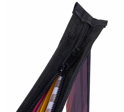 Папка для тетрадей ПИФАГОР А4, 1 отделение, картон/пластик, на молнии, 