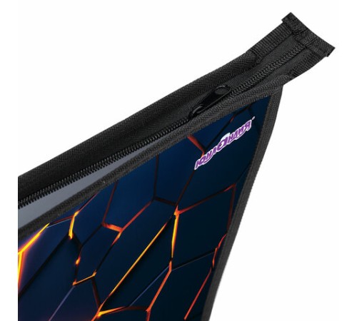 Папка для тетрадей ЮНЛАНДИЯ А4, 1 отделение, пластик, на молнии, 