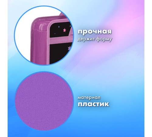 Папка на молнии с ручками BRAUBERG А4, 1 отделение, пластик, 80 мм, 