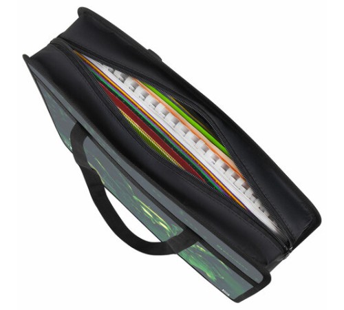 Папка на молнии с ручками BRAUBERG А4, 1 отделение, пластик, 80 мм, 