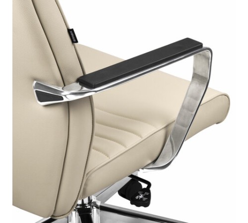 Кресло BRABIX PREMIUM "Solo EX-730", алюминий, хром, экокожа, бежевое, 532937 Кресло BRABIX PREMIUM "Solo EX-730", алюминий, хром, экокожа, бежевое, 532937