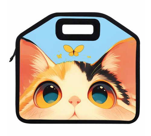 Папка-сумка ЮНЛАНДИЯ, 1 отделение, фетровые ручки, 34х30х11 см, 