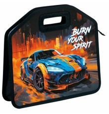 Папка-сумка ЮНЛАНДИЯ, 1 отделение, фетровые ручки, 34х30х11 см, 