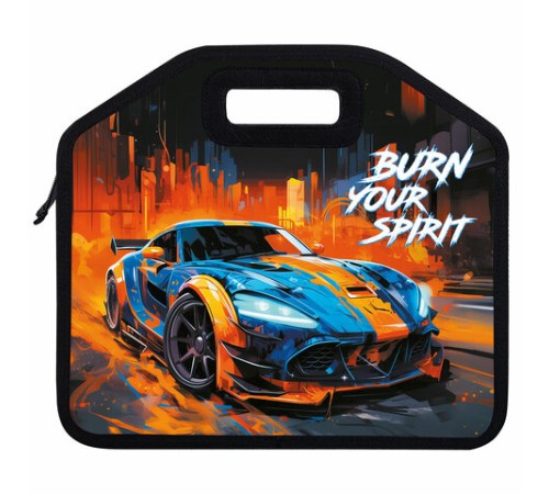 Папка-сумка ЮНЛАНДИЯ, 1 отделение, фетровые ручки, 34х30х11 см, 