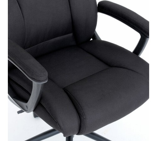 Кресло BRABIX PREMIUM "Adagio EX-551", ткань, пятилучие металл, черное, 532938