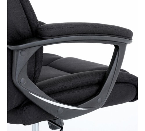 Кресло BRABIX PREMIUM "Adagio EX-551", ткань, пятилучие металл, черное, 532938